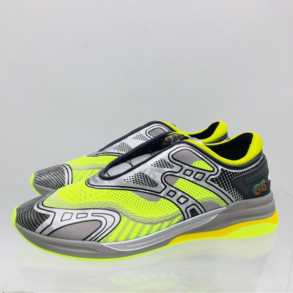 Gucci Ultrapace R Sneakers- Yellow/ Grey- 623109